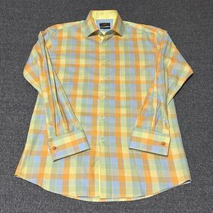 Steven Land Men's Modern Fit Long Sleeve Button Up Shirt French Cuff 15.5 34/35